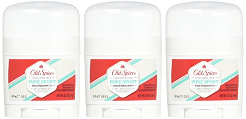 Image of Old Spice High Endurance Antiperspirant Deodorant 0.5 Travel Size Pure Sport,0.5 Ounce (Pack of 3)