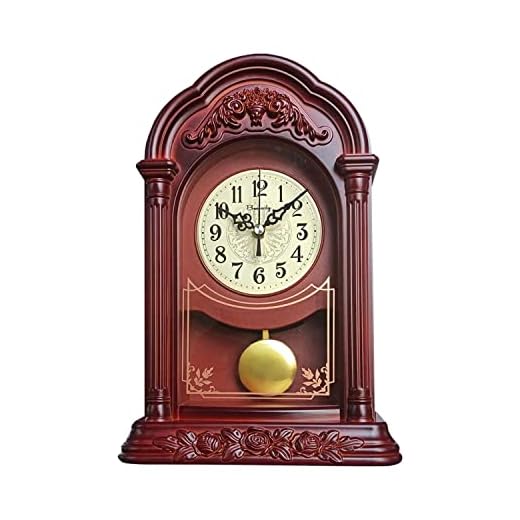 Table Clock Vintage, Mantel Clock Silent Decorative,Fireplace Mantle Clock, Battery Operated Desk photo Table Clock Vintage, Mantel Clock Silent Decorative,Fireplace Mantle Clock, Battery Operated Desk