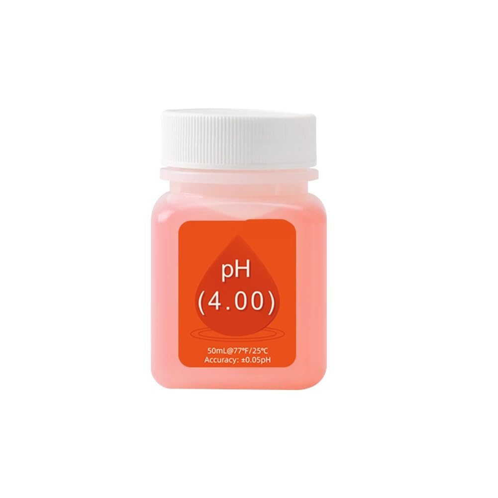 Kit de solution d'étalonnage du pH 50 ml, tampon 4.0/7.0/10.0 avec stockage ORP pour l'entretien de la sonde, idéal pour les tests en laboratoire et hydroponie