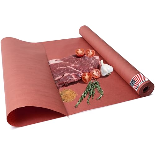 Paclord 24" x 100' Made in USA Pink Butcher Paper Roll - Food-Grade, Breathable Peach Butcher Paper - Perfect for BBQ, Smoking Meat, Wrapping Brisket & Protecting the Bark
