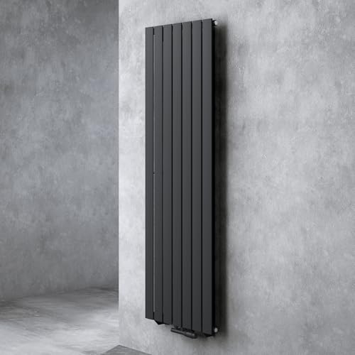 doporro Radiador de Panel Vertical 180x54cm Calefacción Central de Agua Caliente, Acero de Bajo Carbono, Una Capa, Antracita, Eficiente y Duradero