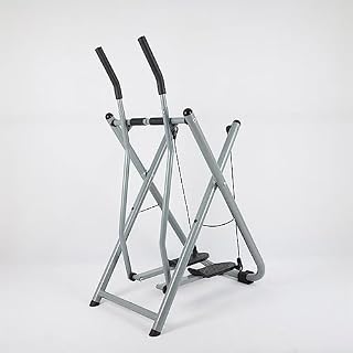 Bicicleta estática elíptica plegable para gimnasio en casa, entrenador dual cardiovascular compacto, equipo de fitness Air Walker, entrenador cruzado vertical para entrenamientos, máquina de fitness