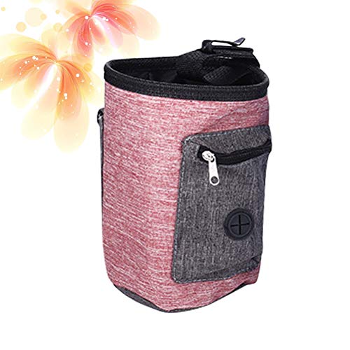 Popetpop bolsa portátil para petiscos para cães, bolsa para viagem para lanches e animais de estimaç