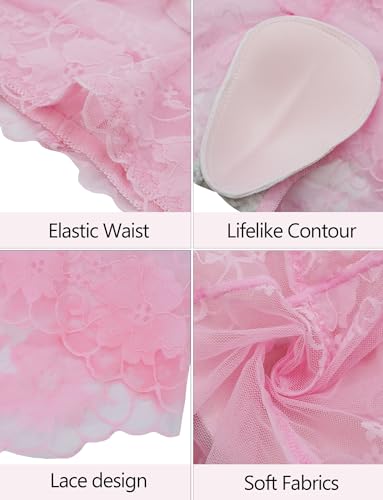 FEOYA Men Sissy Panties Lace See Through Underwear Hiding Gaff Briefs for Crossdresser Transgender2