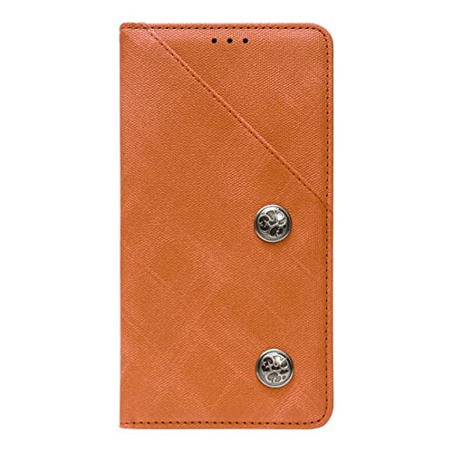 LTLCBBL Funda para Samsung Galaxy S22/S22 Plus/S22 Ultra 5G, PU Cuero Flip Folio Carcasa Soporte Plegable Ranuras para Tarjetas para Teléfono Móvil,Naranja,s22 6.1'' Cover