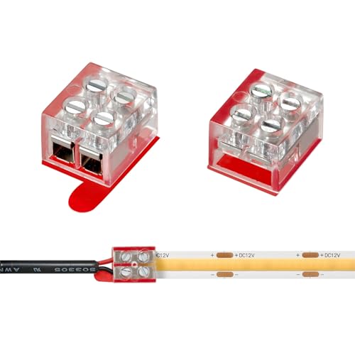 Raccordement bande LED 8 mm transparent pour installer un bandeau LED
