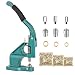 BEAMNOVA Grommet Machine Hand Press Tool Eyelet Kit W/ 3 Dies (#0#2#4) of 1/4, 3/8, 1/2 Inch (6, 10, 12mm), 900 Golden Grommets