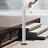 GIDRLL - Posacenere da Terra per Esterni, Portacenere Verticale in Acciaio Inox per Pub, H...