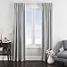 Bacati - Single Light Filtering Curtain Panel Pin Stripes Grey