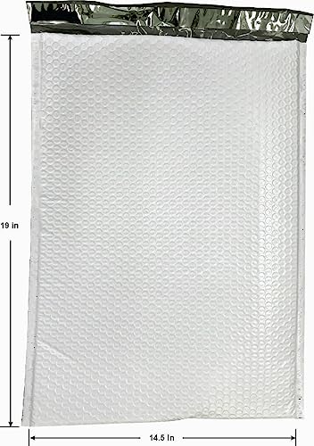 Progo 15 ct #7 Extra Large Poly Bubble Mailers 14.5x19 Inch Bubble Lined Cushioned Poly Mailer. Tear-proof, Water-resistant and Postage-saving Lightweight Shipping Padded Envelopes/Bags.