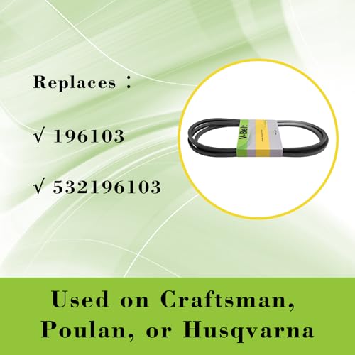 Parts Camp Replacement Belt 587686701 for Husqvanra 196103/532196103 Craftsman Belt 54 Inch Deck Belt by Parts Camp - Image 3