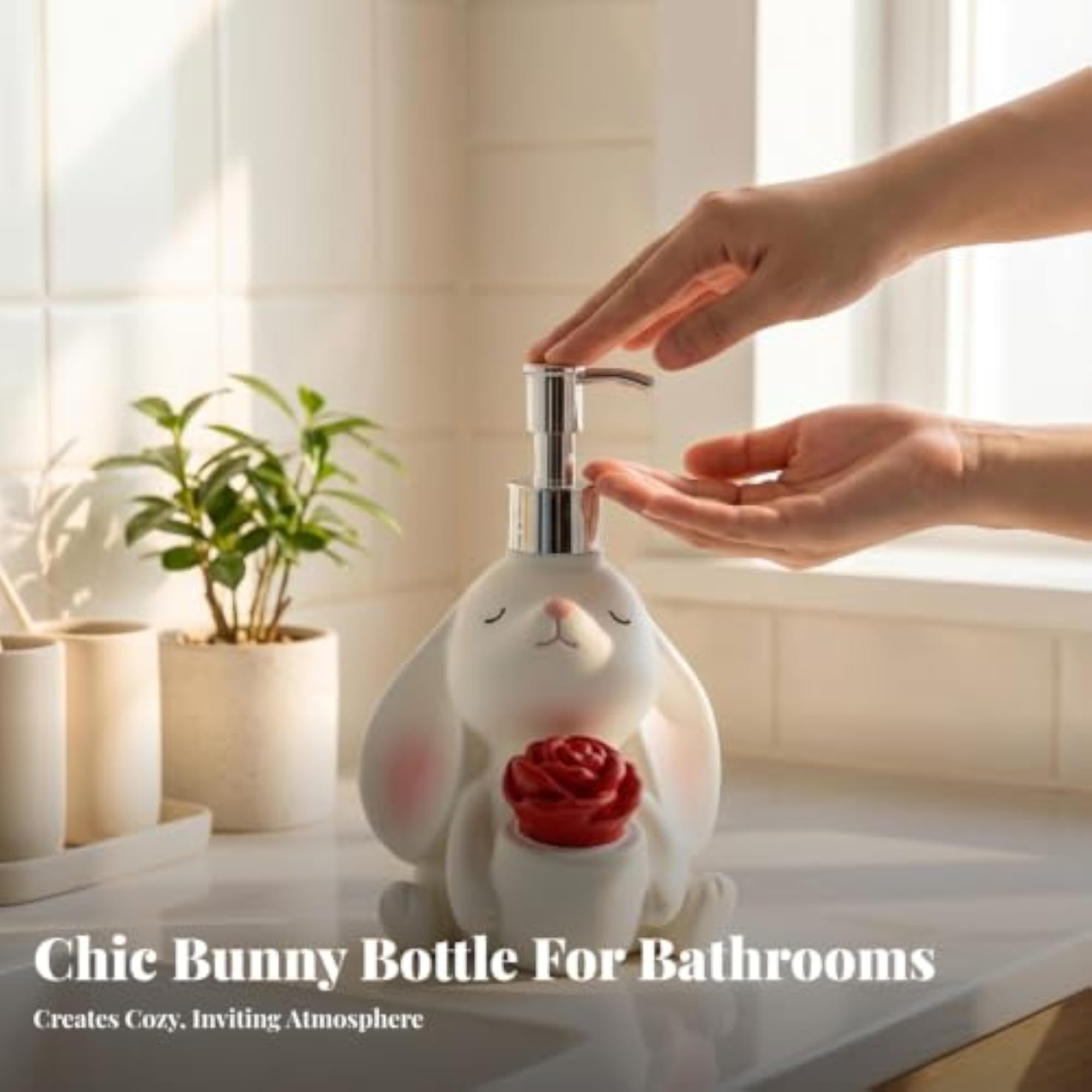 Cartoon Chimp Soap Dispenser Standing Refillable Pump Bottle