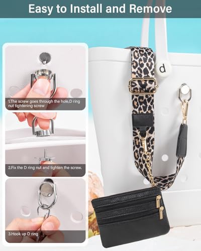 Image of 3 in 1 Strap for Bogg Bag& Clip and Go Strap for Phone with Wallet Crossbody Phone Lanyard Cellphone Lanyard for Women