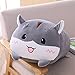 LEIhhdy 20-30 CM Cojín de Almohada de Animal Suave Lindo Perro Gordo Gato Totoro Pingüino Cerdo Rana Peluche de Peluche Niños encantadores Regalo de cumpleaños 20cmgreyhamster