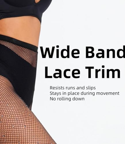 Sexy Jeweled Sparkly Diamond Fishnet Stockings High Waist Tights Shiny Rhinestone Sheer Pantyhose With Bling Crystals3