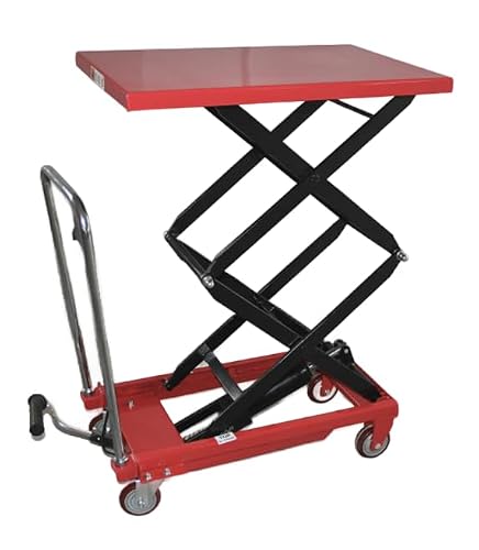 Hydraulic Scissor Lift Table, Heavy Duty Industrial Platform, 330 lbs to 2200 lbs Capacity (700 x 450 x 35 Plus)