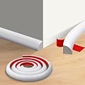 Yudlto Flexible Quarter Round Molding 240 Inch Peel and Stick Rubber Quarter Round Trim Molding Adhesive Waterproof Molding for Floor Shower Pans Staircase Base Wall Edge Corner Cabinet Edge