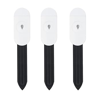 Haozee Intelligent Soil Moisture Sensor, 3 Pack, Zigbee Hub Required | Capacitive Sensor, Moisture/Temperature Meter for Garden Planting, Compatible with Home Assistant Zigbee2mqtt