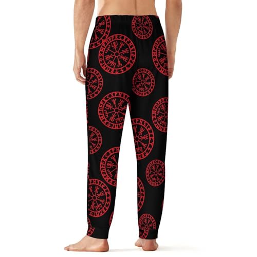 Viking Nordic Compass Men's Pajama Pants Soft Lounge Bottoms with Pocket Sleep Pants Loungewear3