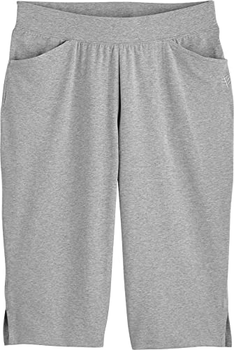 Coolibar Upf 50+ Women's San Marco Casual Shorts - Sun Protective (Large- Grey Heather) #TOP3