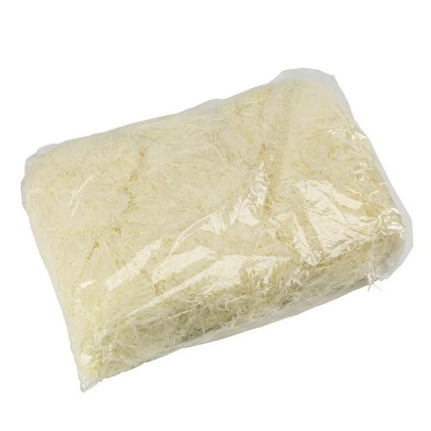 Floralcraft 1KG Shredded Tissue Paper - Cream, Fine Cut Acid Free Soft Shredded Paper for Gift Box, Hamper Stuffing, Easter Basket Filling, DIY Gift Packaging - Image 4