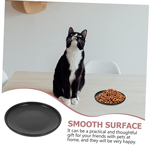 Gamelle peu profonde en céramique pour chat pour protéger le cou