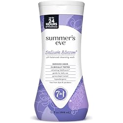 1 of Summer’s Eve Feminine Wash, Delicate Blossom, Daily pH-Balanced Body Wash for Women, Feminine Care to Remove Vaginal Odor, Gynecologist Tested, 15 Fl Oz