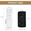 Ceiling Fan Remote Control Kit with Light Receiver Controller, 6-Speed Adjustable, Long Range Transmission, High Voltage Compatible 90-265V