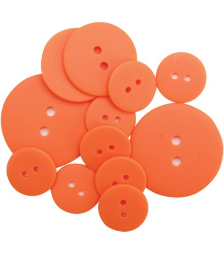 Blumenthal Lansing Favorite Findings Matte Buttons, 11/Pkg, Orange Burst