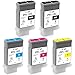 PFI-102 Ink Cartridge PFI 102 Pigment Ink Tank Bundle Replacement for Canon imagePROGRAF iPF500 iPF510 iPF600 iPF605 iPF610 iPF650 iPF655 iPF700 iPF710 iPF720 iPF750 iPF755 iPF760 iPF765, 130ml 5-Pack