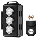Magnetic Key Box Under Car Hide a Key with Magnetic Car Key Holder Waterproof Magnetic Key Hider Car Key Case for Outdoor Travel with Faraday Bag Magnet Key Holder Hider for Car Key Storage Box Black
