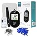 Produktbild EUROPAPA® Blutzuckermessgerät mit Blutzuckerteststreifen, Blutlanzetten und Stechhilfe, Blutzuckermesssystem Diabetes-Set mg/dL für Blutzuckers Selbstkontrolle 50STK Lanzette&BG Streifen(Schwarz)