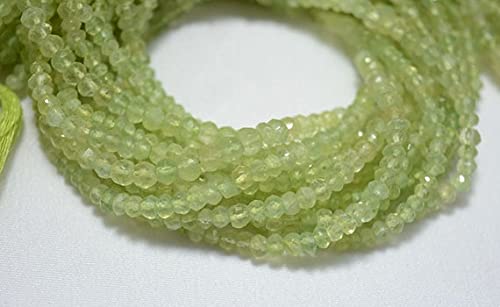 Prehnite perles de 3.5mm en lot de 10 fils pour réparer et créer des bijoux