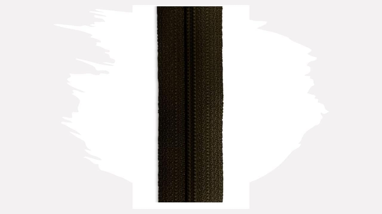 Zipper Chain - #3 YKK Continuous Nylon Coil Zipper Chain Chain - Color: Dark Brown #868 - Choose Your Length - Made in The United States (Coil - 218 Yards)
