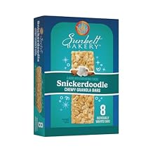 Sunbelt Bakery Snickerdoodle مطاطية قضبان الجرانولا، 8-1.0 OZ القضبان