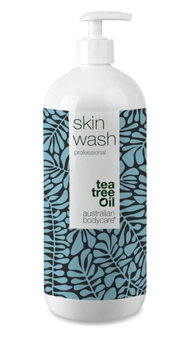 Gel de Ducha Skin Wash Profesional 1000 ml | Gel de Ducha con Aceite de Árbol de Té | Suaviza la Piel | Ideal para la Piel con Imperfecciones, Granos o antes de la Depilación con Cera/Afeitado
