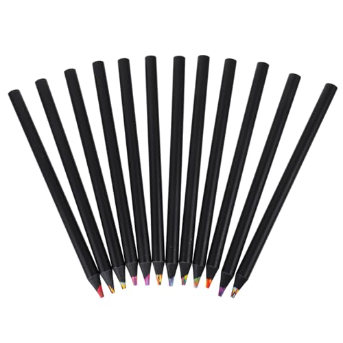 Lápices de Dibujo Artístico Multicolor con Set de 12 Piezas Portátiles