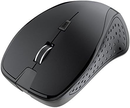 Mxstudio Optical Wireless USB Mouse with USB Receiver Adjustable DPI Levels Black