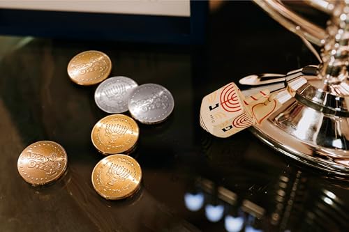 Hanukkah-Gelt-Coins-Chocolate-Kosher-Milk-Chocolate-Coins-Nut-Free-Dairy-24-Mesh-Bags-Filled-with-Menorah-Embossed-Hanukkah-Gelt-Coins