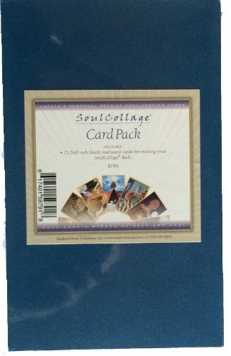 Dijkoo SoulCollage Card Pack - 12 Blank Cards - Blue - Ungraded - Unisex - Self-Discovery - Collectible Card Kit