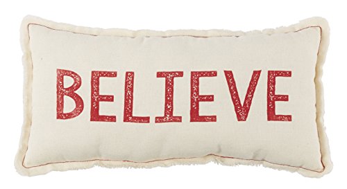 Mud Pie 4265149B Believe Pillow