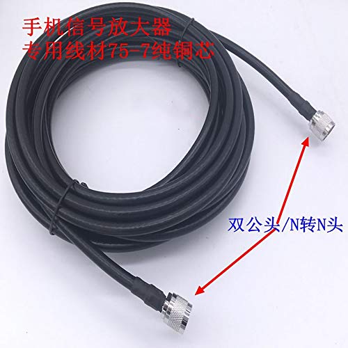 Gimax 20pcs/lot Mobile phone signal amplifier special wire (75-7 pure copper core N) 1 meter indoor outdoor antenna - (Color: 20pcs a pack)