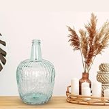 Diseño Tradicional y Funcional - Estilo clásico que evoca las tradicionales damajuanas utilizadas en bodegas y destilerías. Base amplia para mayor estabilidad y cuello estrecho para facilitar el vertido.