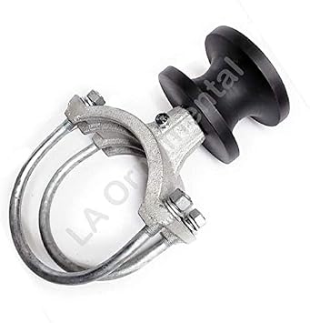 Chain Link Nylon Heavy Duty Rolling Track Wheel Malleable Cantilevered Gate Rollers to 6-5/8" Post & 2-3/8" Gate Frame 1