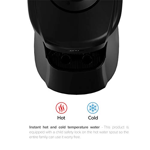 Brio Cv Series Top Loading Water Cooler Dispenser - Hot & Cold Water, Child Safety Lock, Holds 3 Or 5 Gallon Bottles - Ul/Energy Star Approved #TOP1