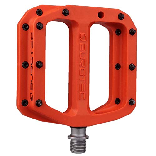 Burgtec MK4 Composite Flat Pedals Iron Bro Orange, One Size
