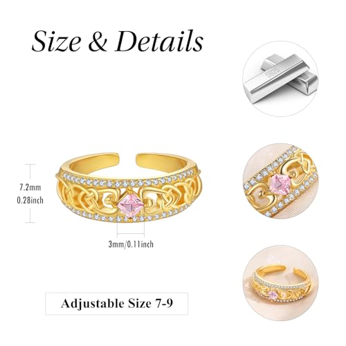 Cadeau d'anniversaire pour femme bague celte argent ajustée