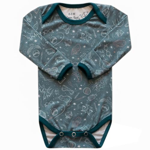 Image of Copper Pearl Long Sleeve Bodysuit Baby: Ultra Soft Baby for Newborns, Boys, and Girls - Stylish, Comfortable, Overlap Shoulders, Premium Knit Fabric - 0-3 Months, Hogwarts™