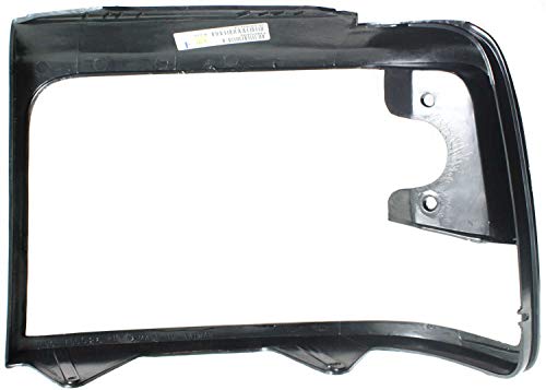 Evan Fischer Head Lamp Door Compatible With 1992-1996 Ford F150/Bronco Black Passenger Side #TOP3