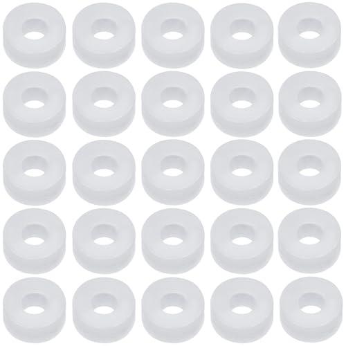 Image of 25 Pack Tire Air Chuck Sealing Gasket Replacement Rubber O Ring Pad Seals Washer for Tire Air Chucks with Clip Tire Inflator Nozzle Adapter Electric Air Compressor Pump Pressure Gauge
